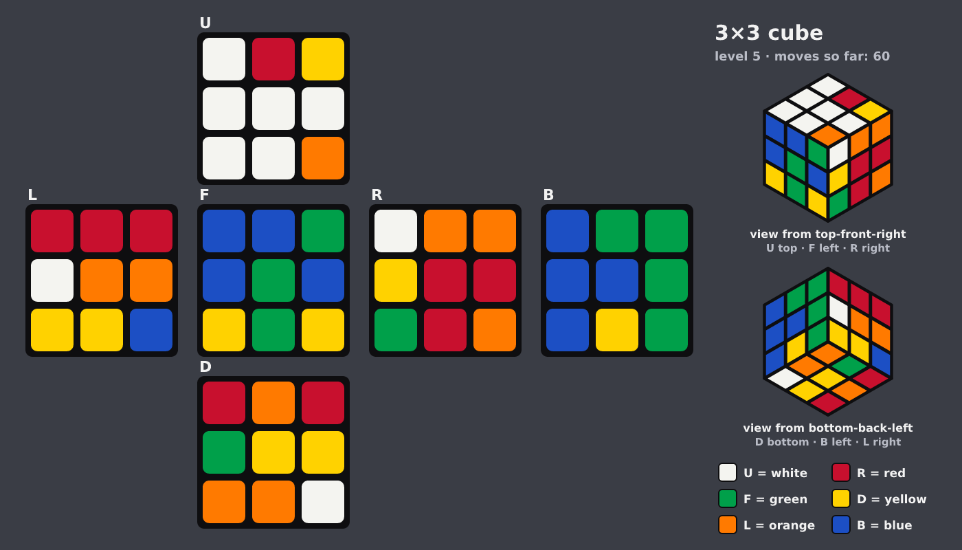 Picture shown to the model: after turn 16 · 60 moves