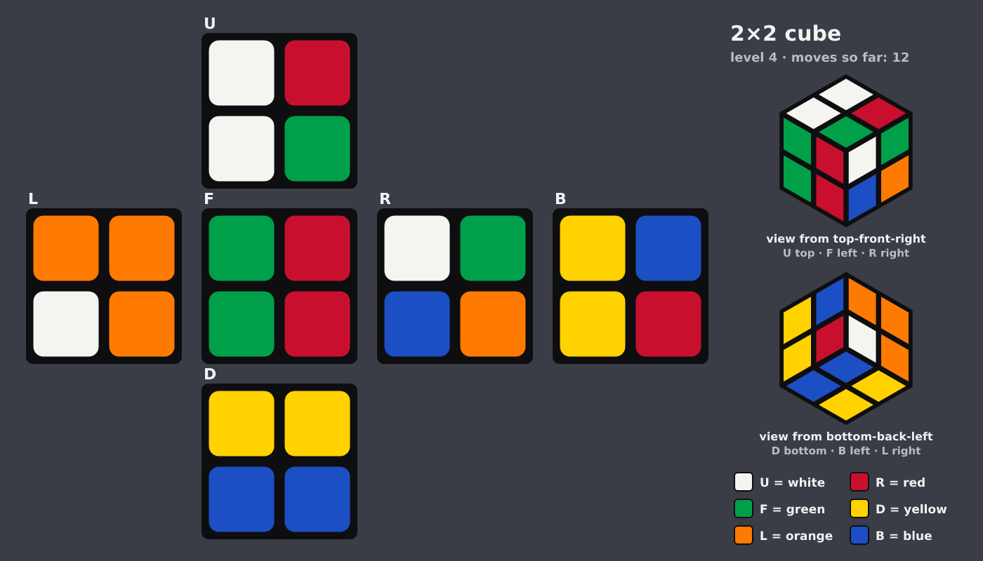 Picture shown to the model: after turn 4 · 12 moves