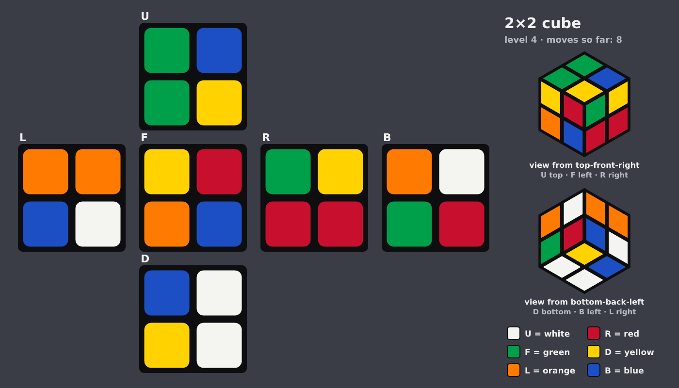 Picture shown to the model: after turn 6 · 8 moves
