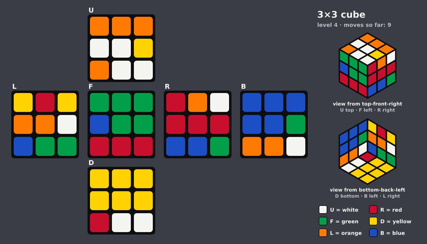 Picture shown to the model: after turn 8 · 9 moves