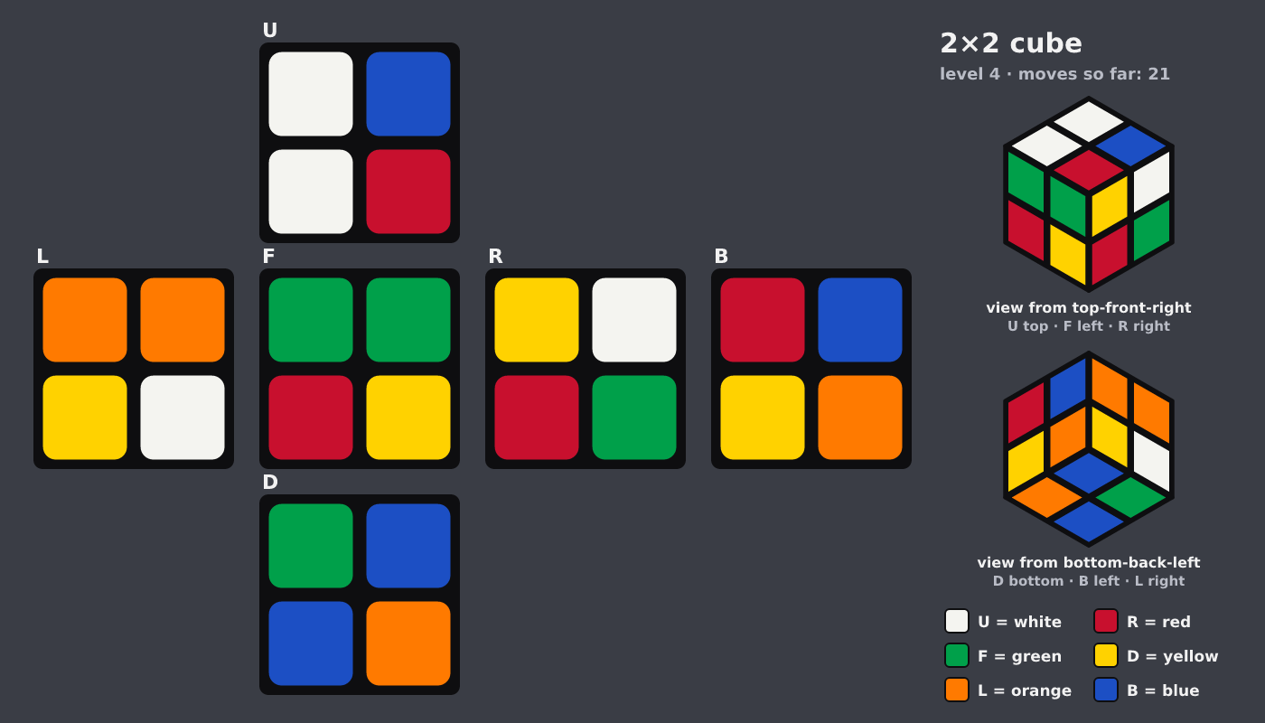 Picture shown to the model: after turn 10 · 21 moves