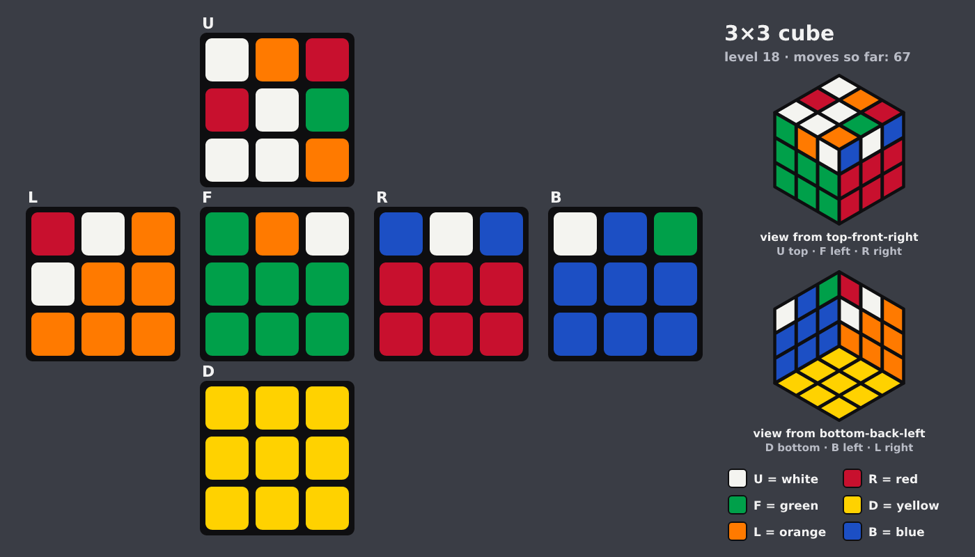 Picture shown to the model: after turn 9 · 67 moves