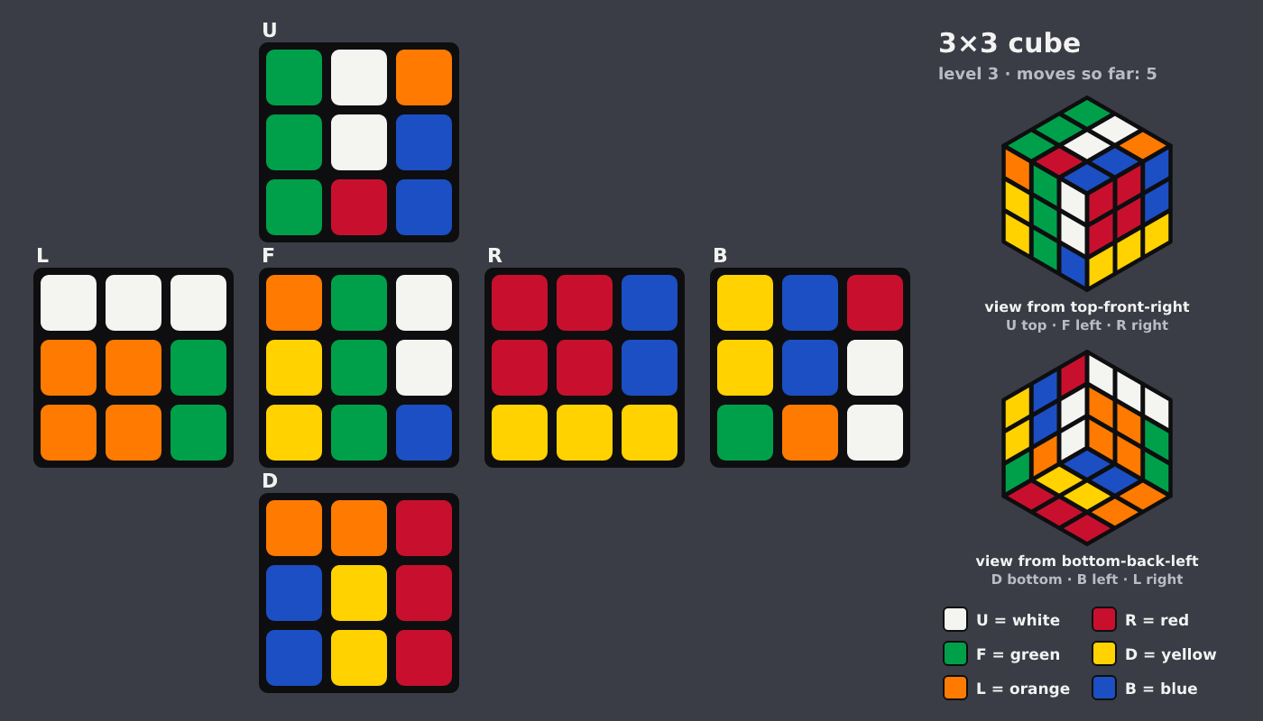 Picture shown to the model: after turn 5 · 5 moves