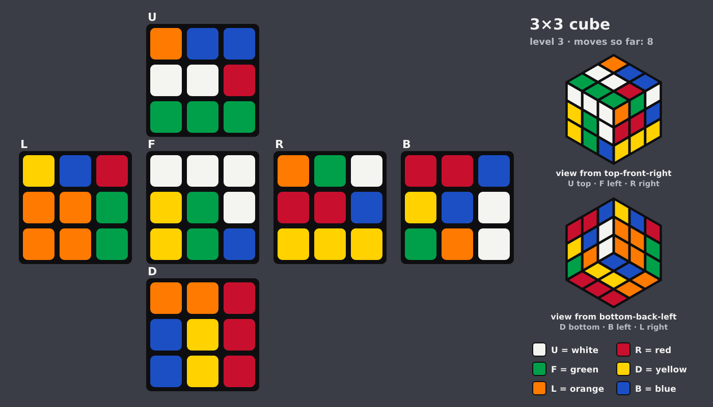 Picture shown to the model: after turn 8 · 8 moves