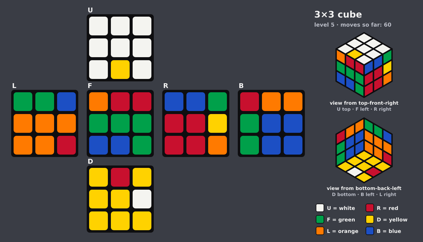 Picture shown to the model: after turn 10 · 60 moves