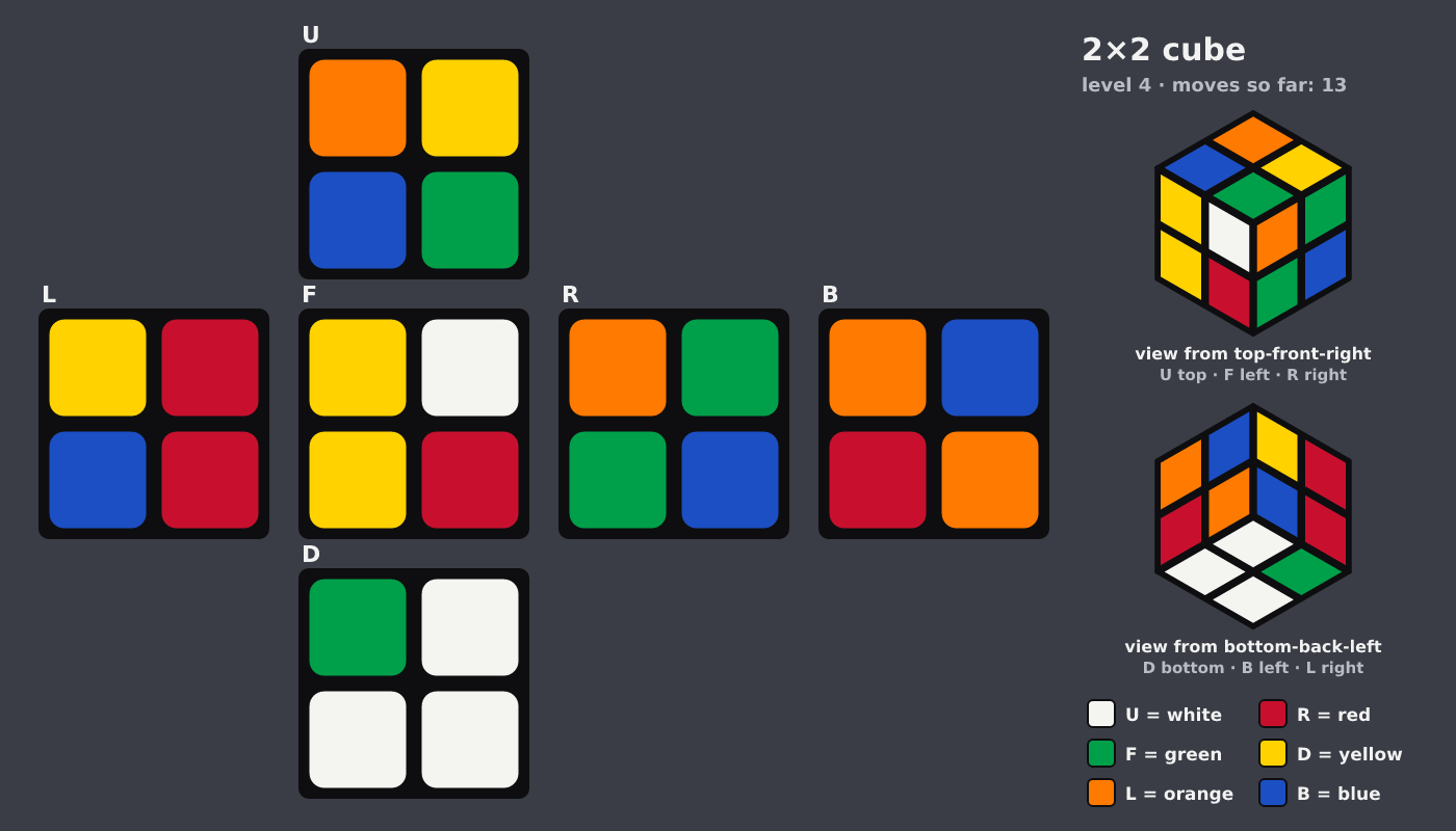 Picture shown to the model: after turn 8 · 13 moves