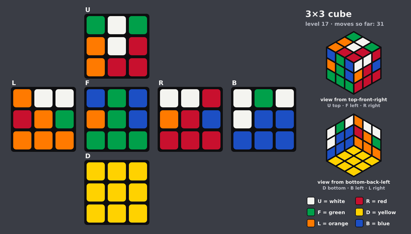 Picture shown to the model: after turn 5 · 31 moves