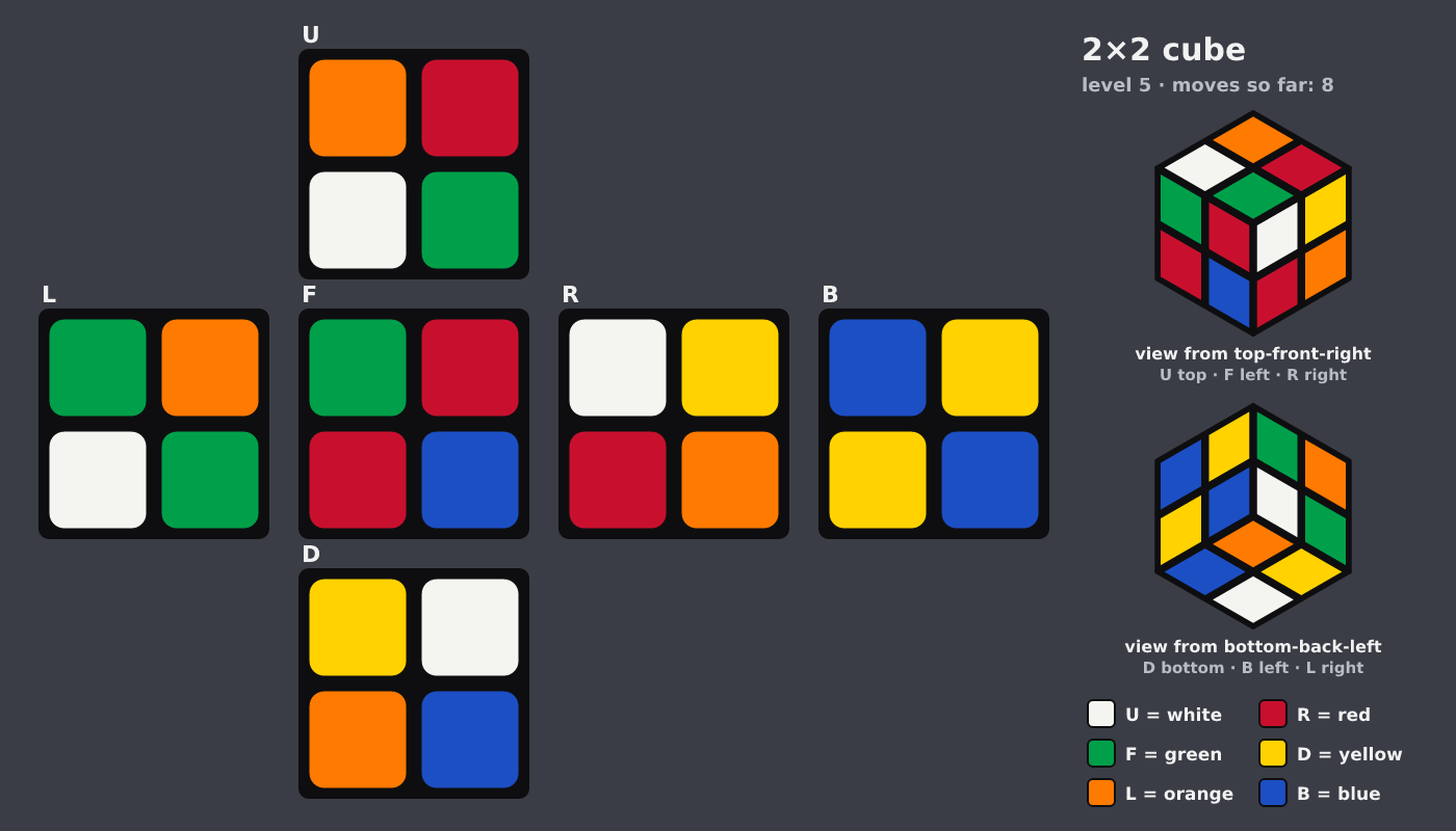 Picture shown to the model: after turn 5 · 8 moves