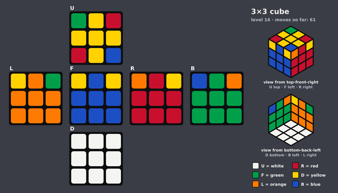 Picture shown to the model: after turn 10 · 61 moves