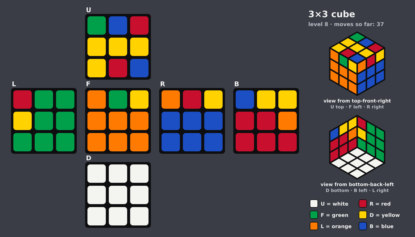 Picture shown to the model: after turn 8 · 37 moves