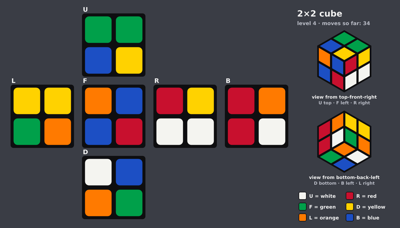 Picture shown to the model: after turn 8 · 34 moves