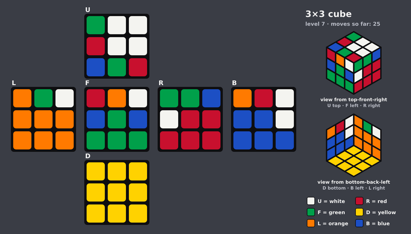Picture shown to the model: after turn 6 · 25 moves