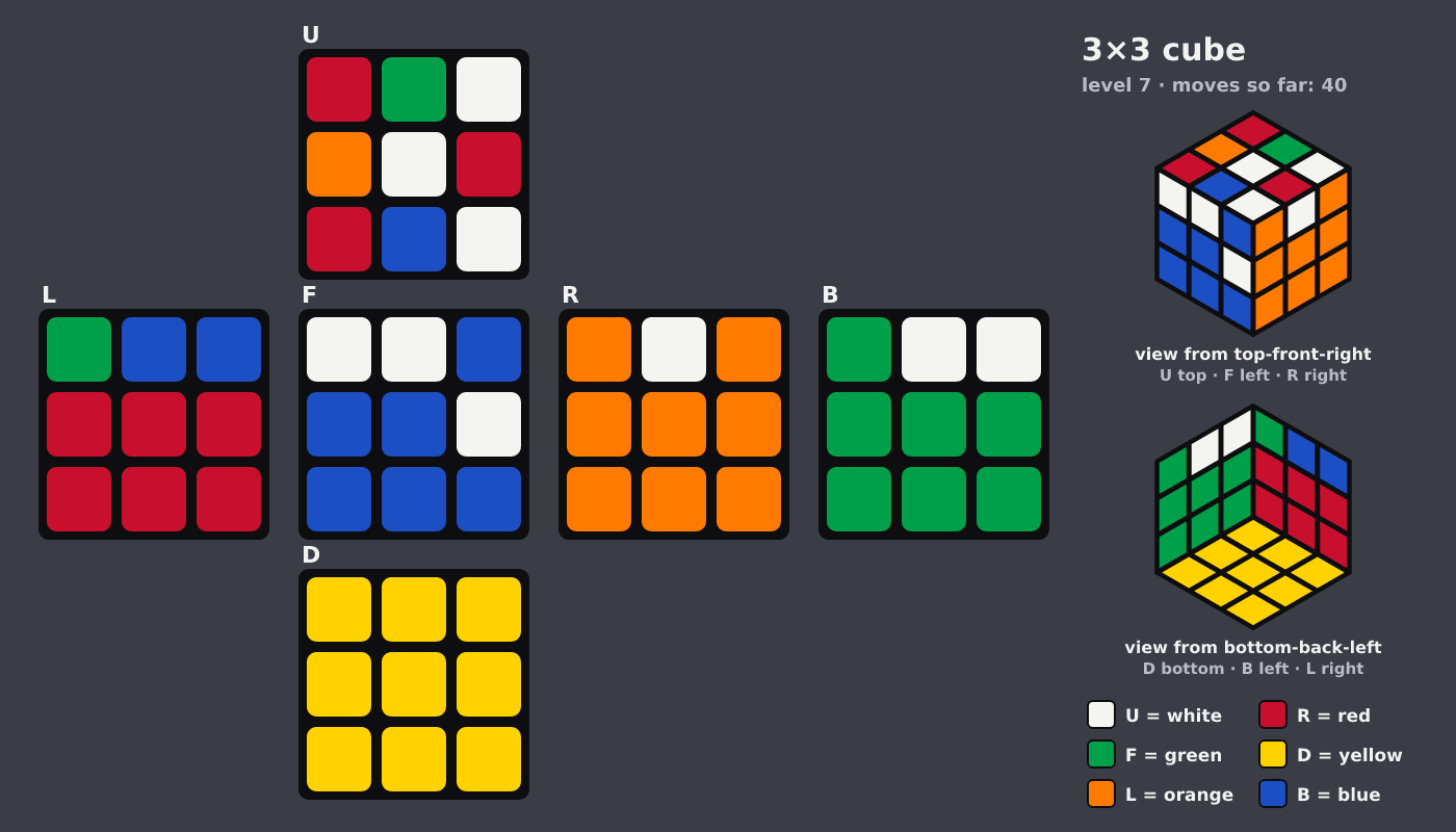 Picture shown to the model: after turn 9 · 40 moves