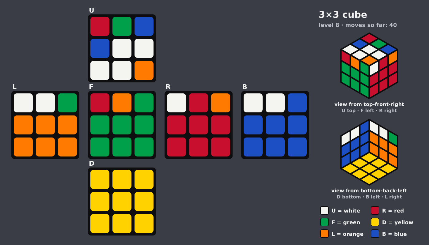 Picture shown to the model: after turn 5 · 40 moves