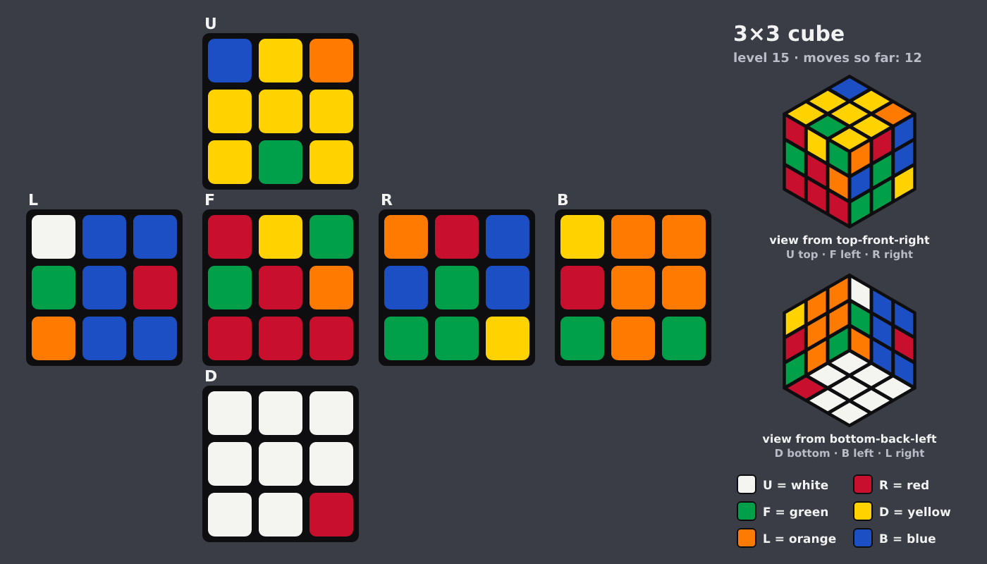 Picture shown to the model: after turn 3 · 12 moves