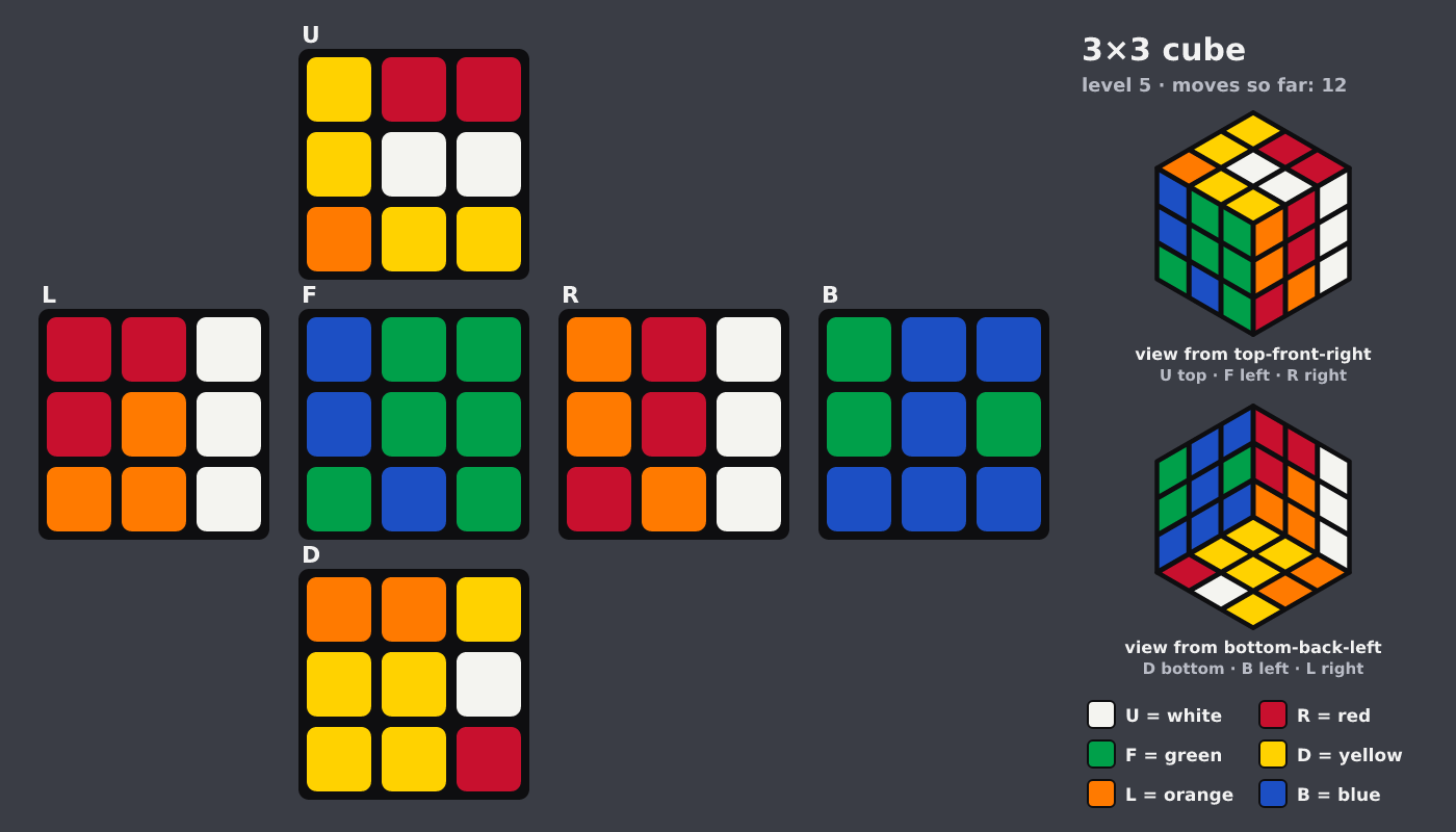 Picture shown to the model: after turn 11 · 12 moves
