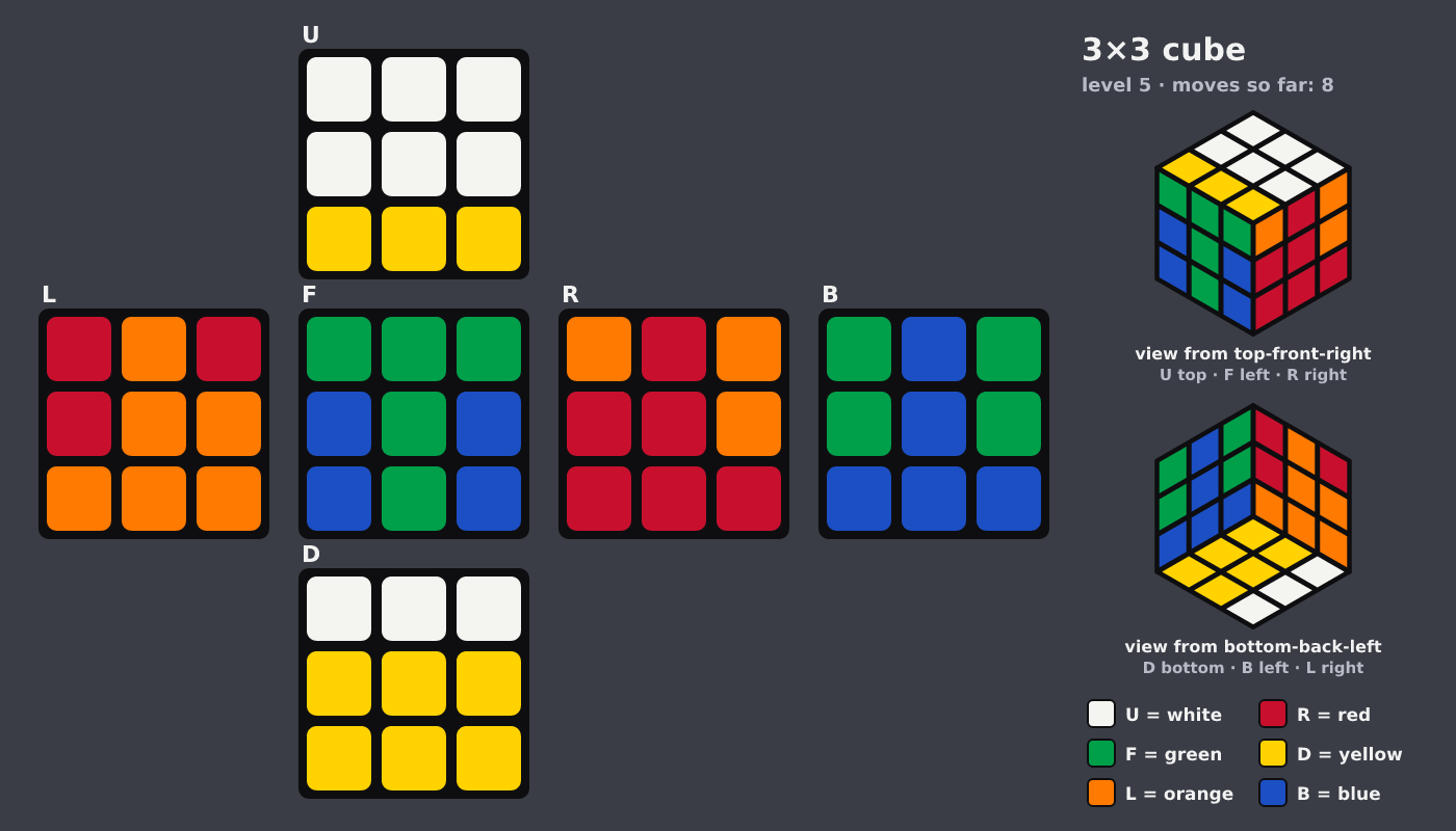 Picture shown to the model: after turn 8 · 8 moves
