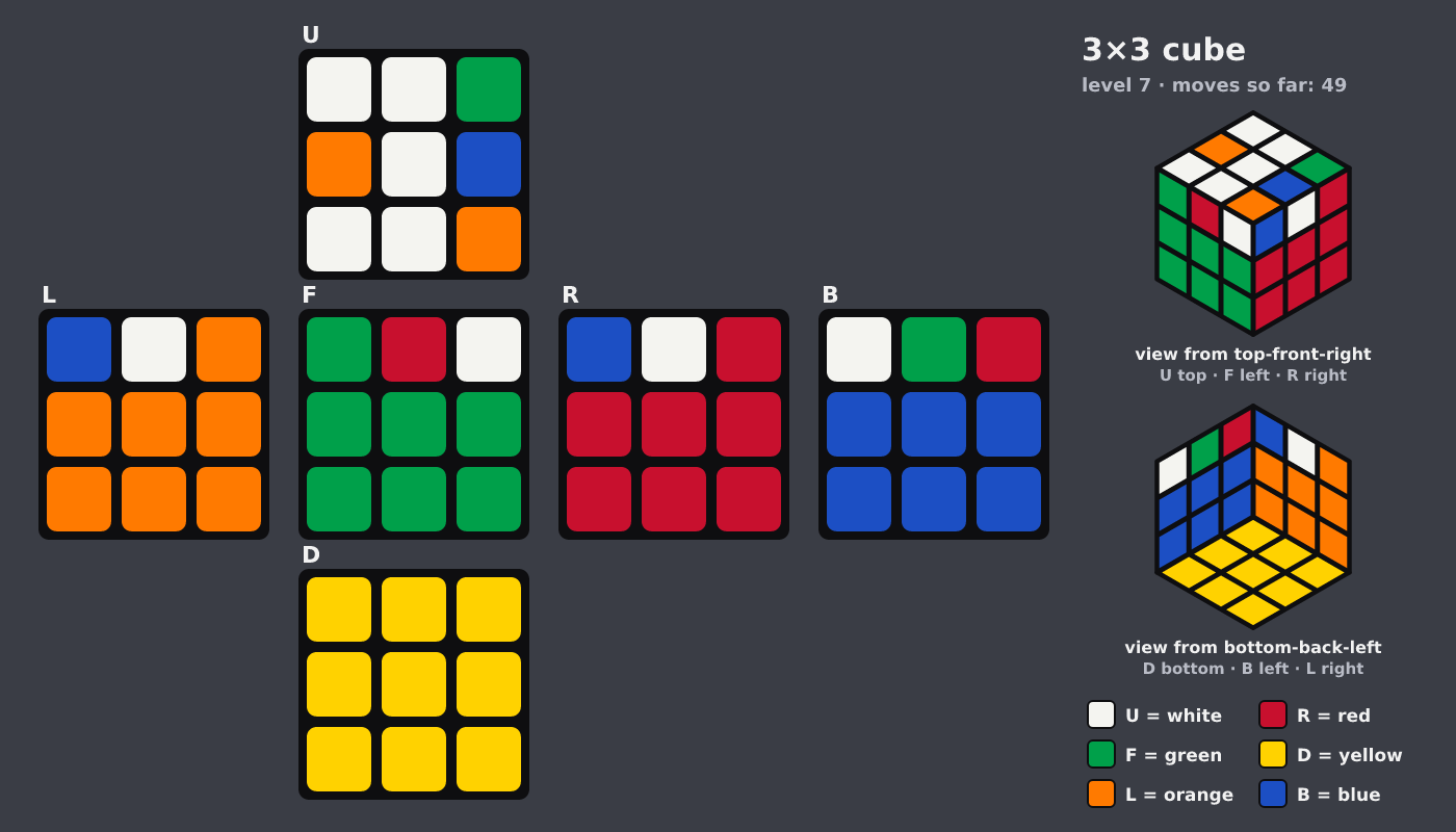 Picture shown to the model: after turn 6 · 49 moves