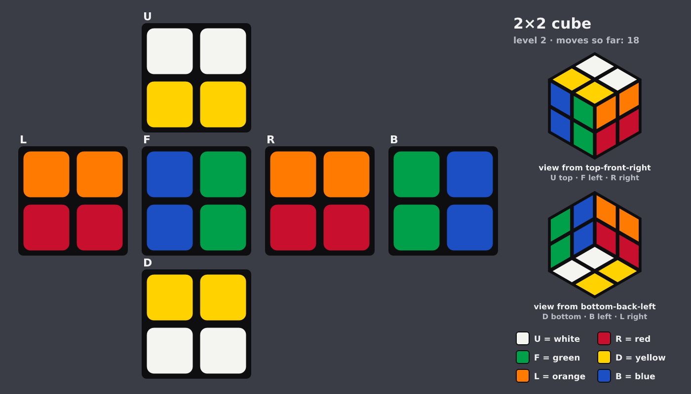 Picture shown to the model: after turn 8 · 18 moves