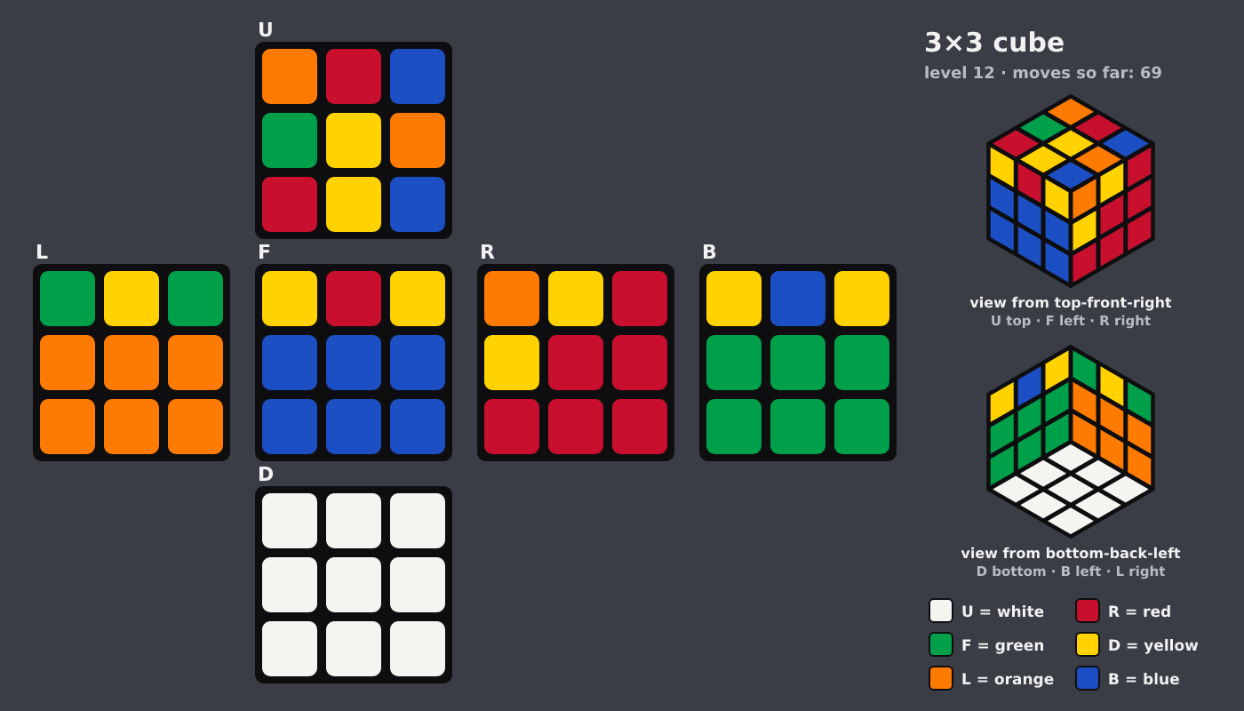 Picture shown to the model: after turn 10 · 69 moves