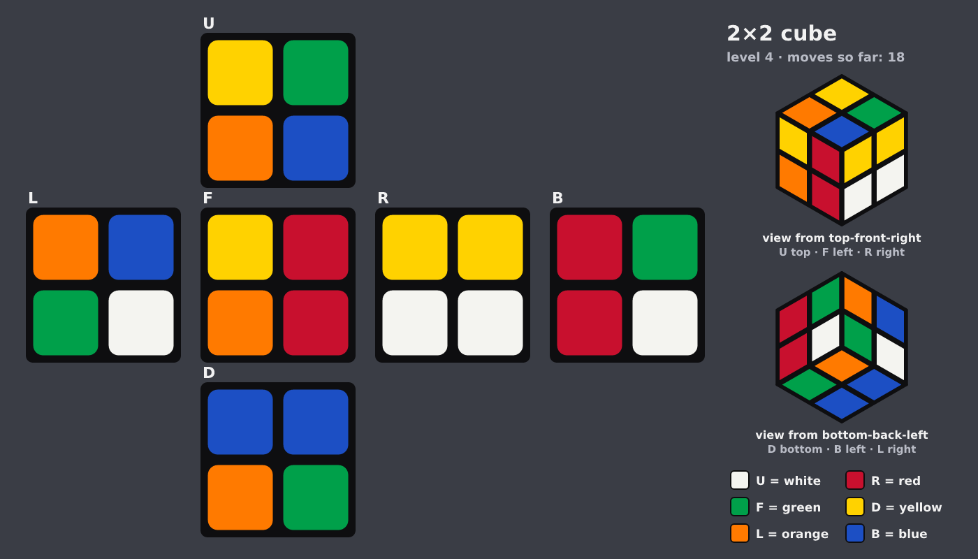 Picture shown to the model: after turn 8 · 18 moves