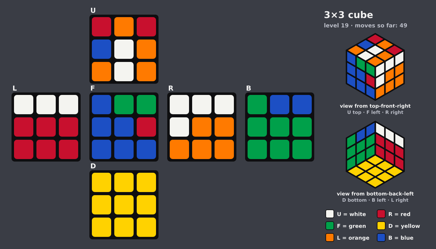 Picture shown to the model: after turn 8 · 49 moves