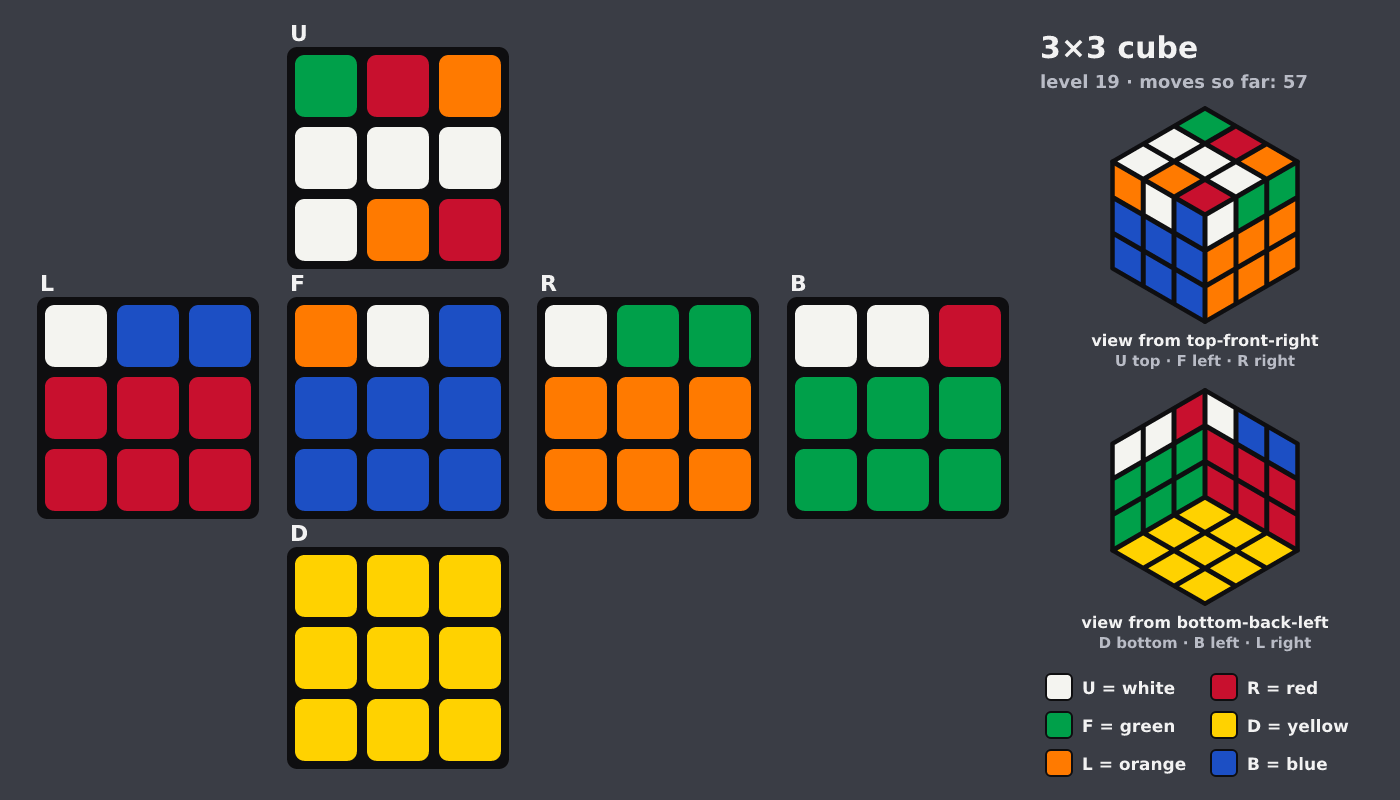 Picture shown to the model: after turn 9 · 57 moves