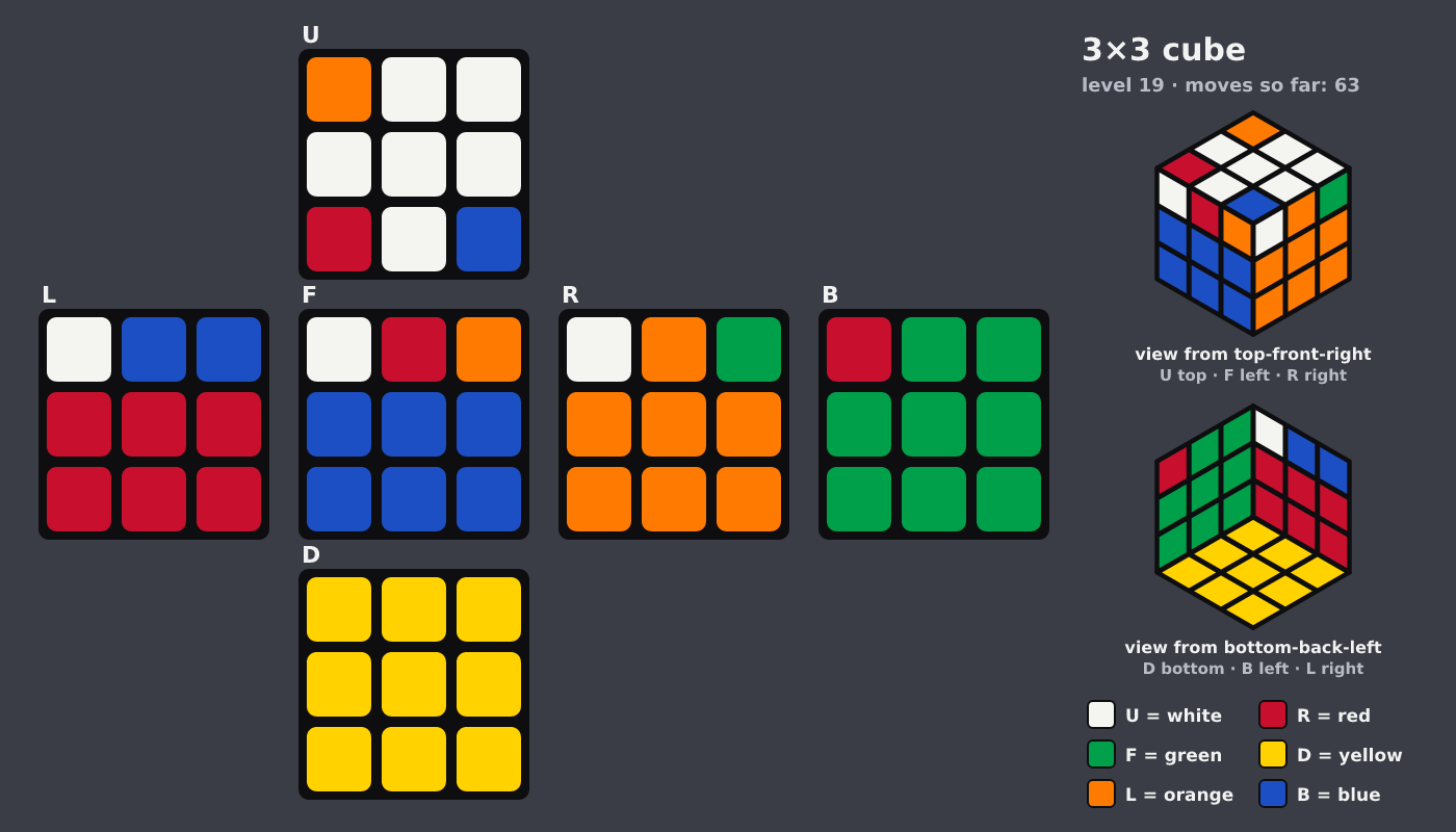 Picture shown to the model: after turn 10 · 63 moves
