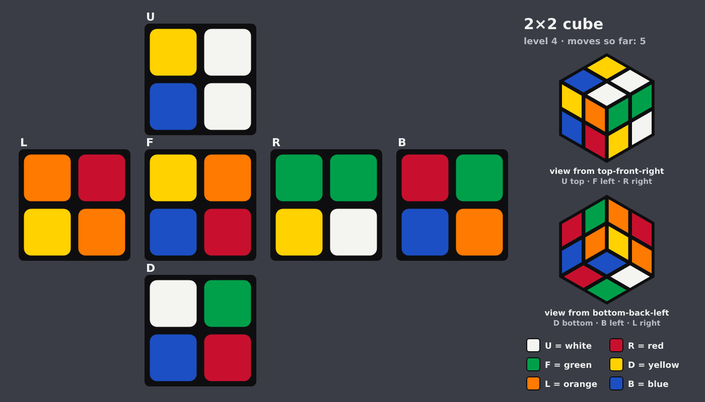 Picture shown to the model: after turn 5 · 5 moves