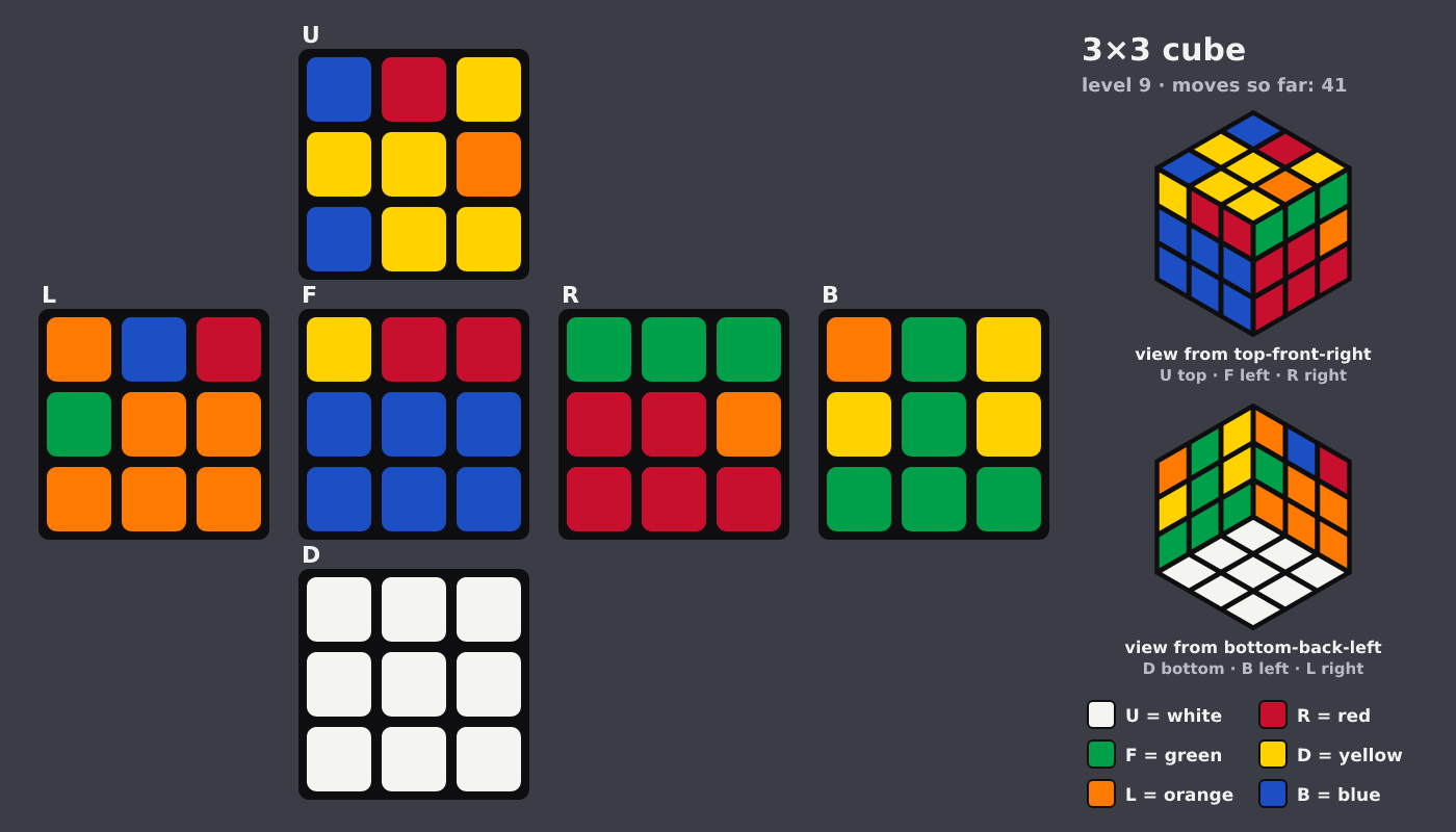 Picture shown to the model: after turn 8 · 41 moves