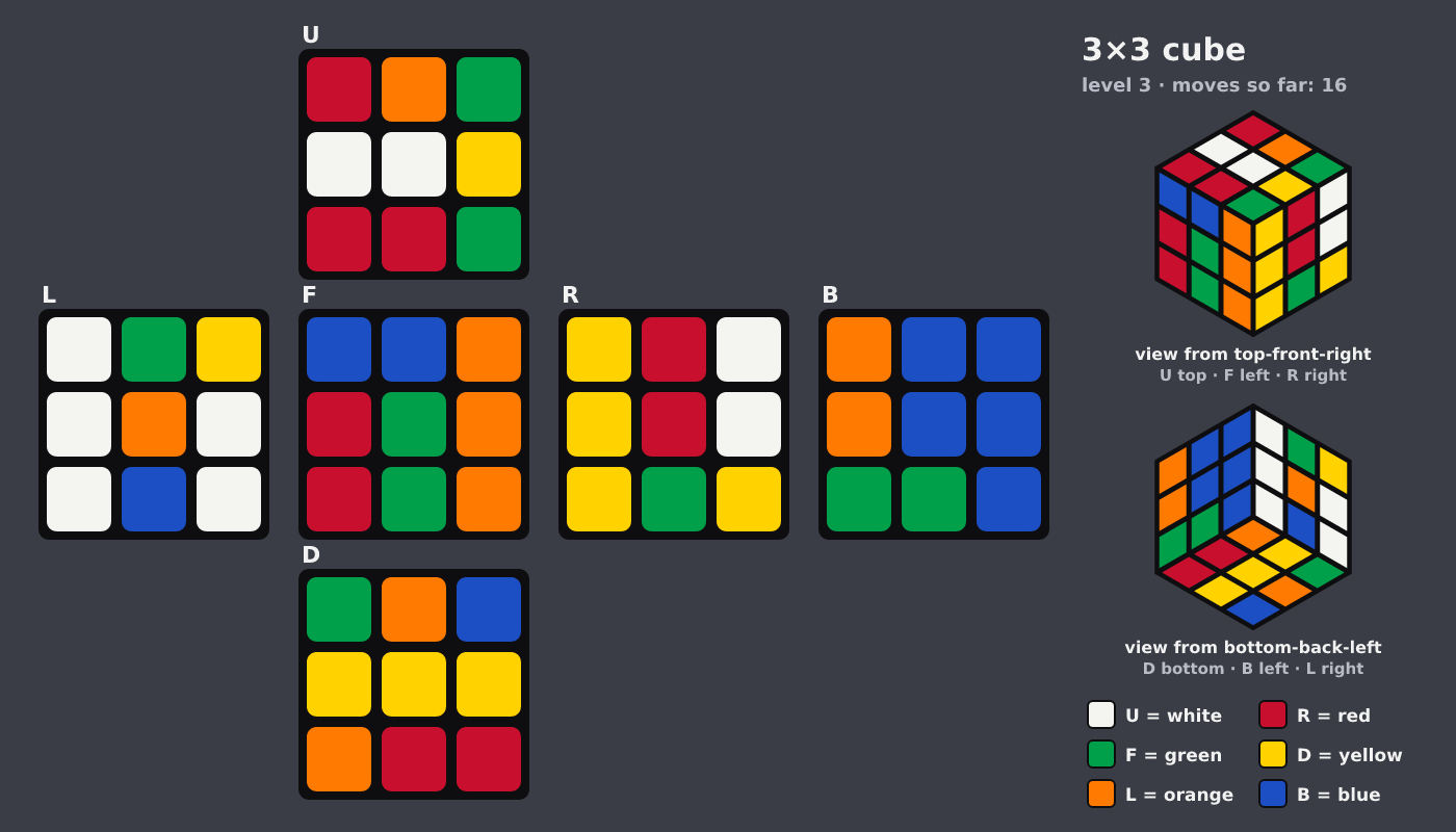 Picture shown to the model: after turn 16 · 16 moves