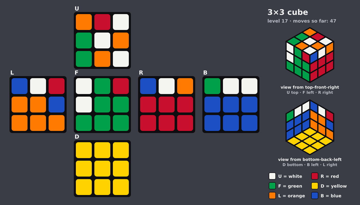 Picture shown to the model: after turn 4 · 47 moves