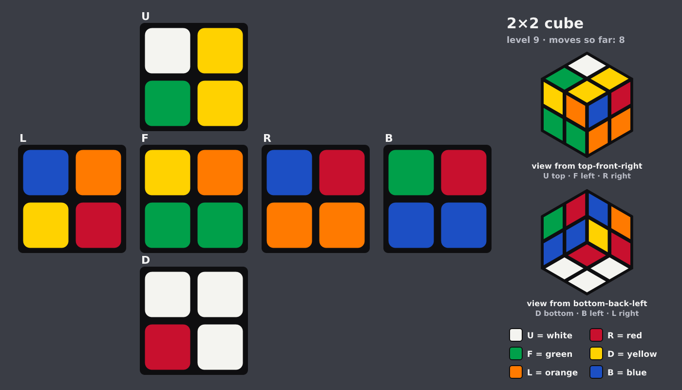 Picture shown to the model: after turn 2 · 8 moves