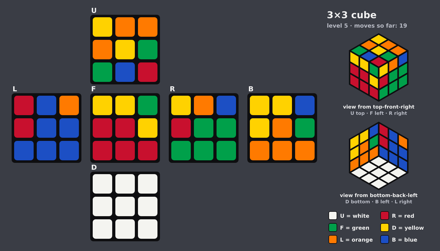 Picture shown to the model: after turn 5 · 19 moves