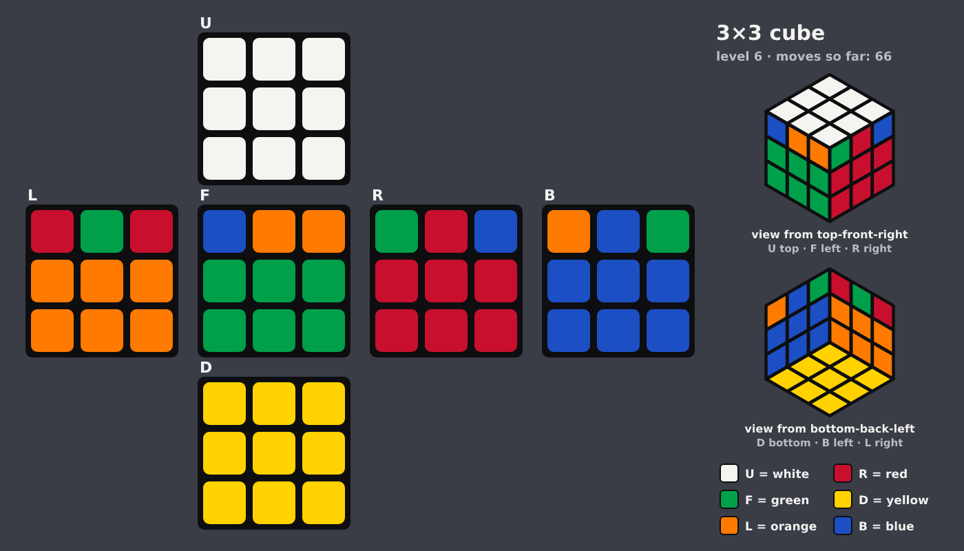 Picture shown to the model: after turn 8 · 66 moves
