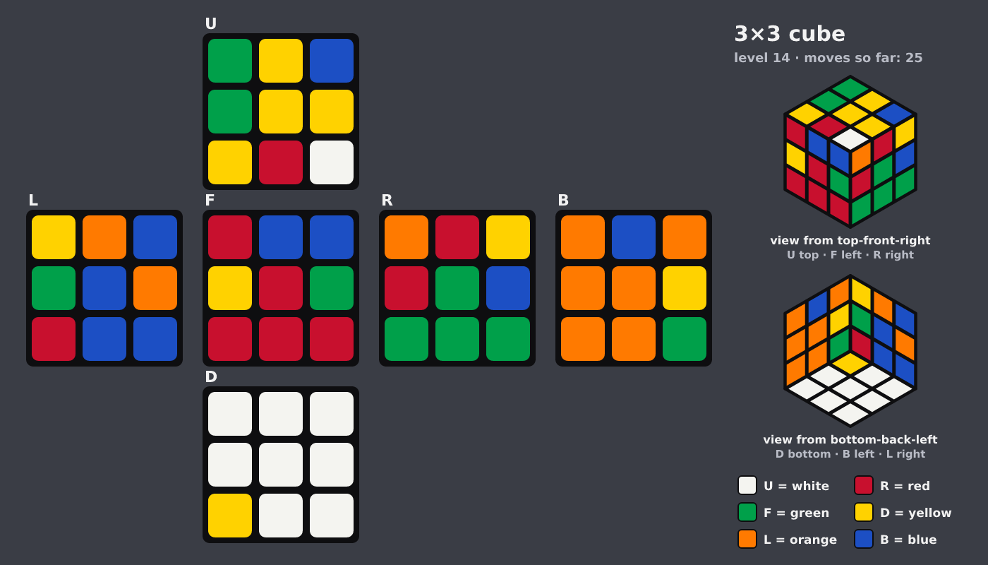 Picture shown to the model: after turn 5 · 25 moves