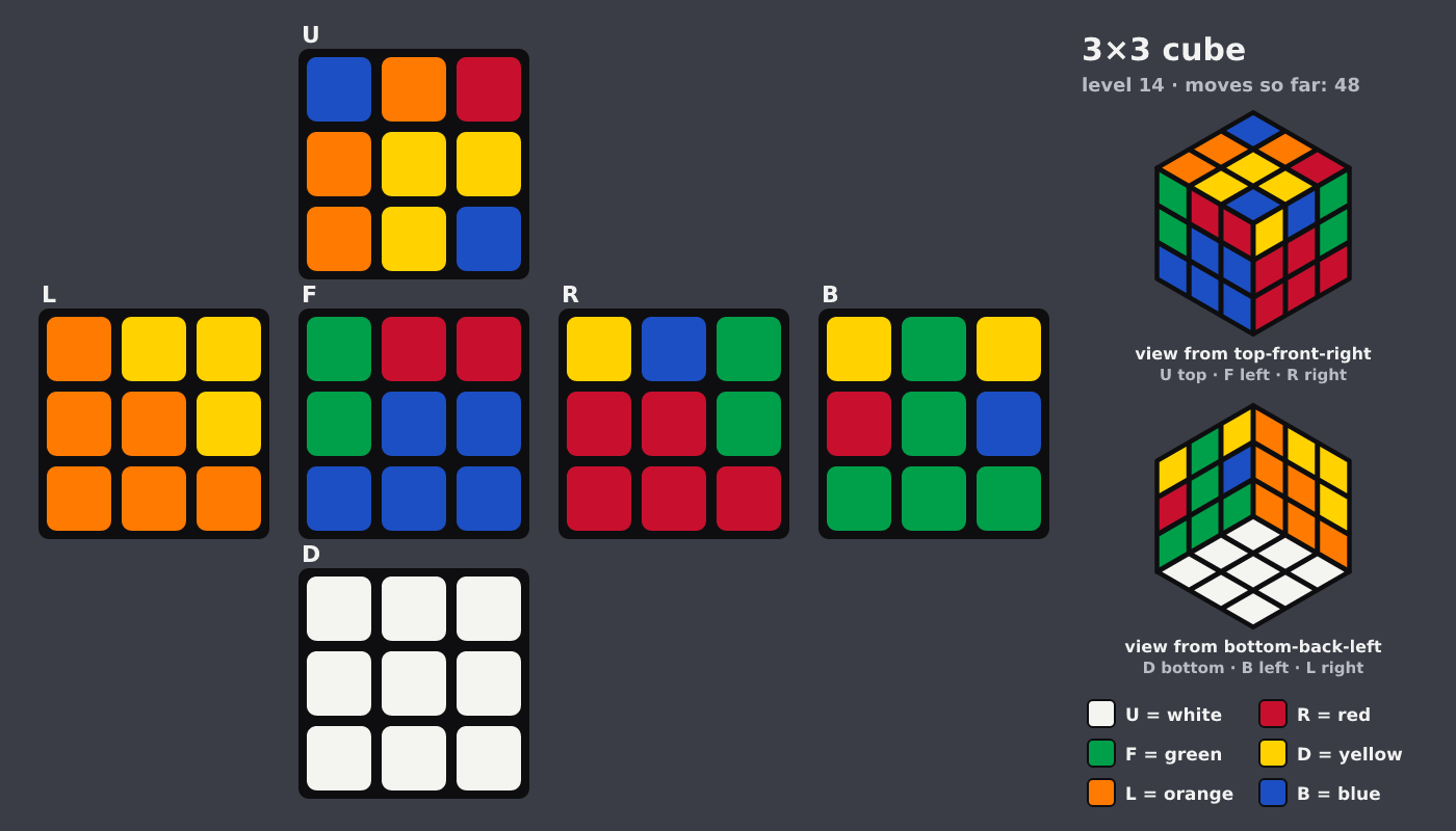 Picture shown to the model: after turn 8 · 48 moves