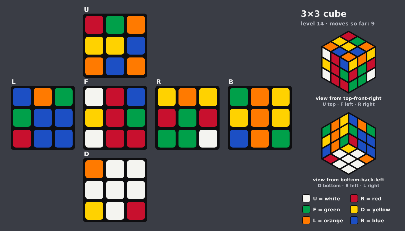Picture shown to the model: after turn 3 · 9 moves