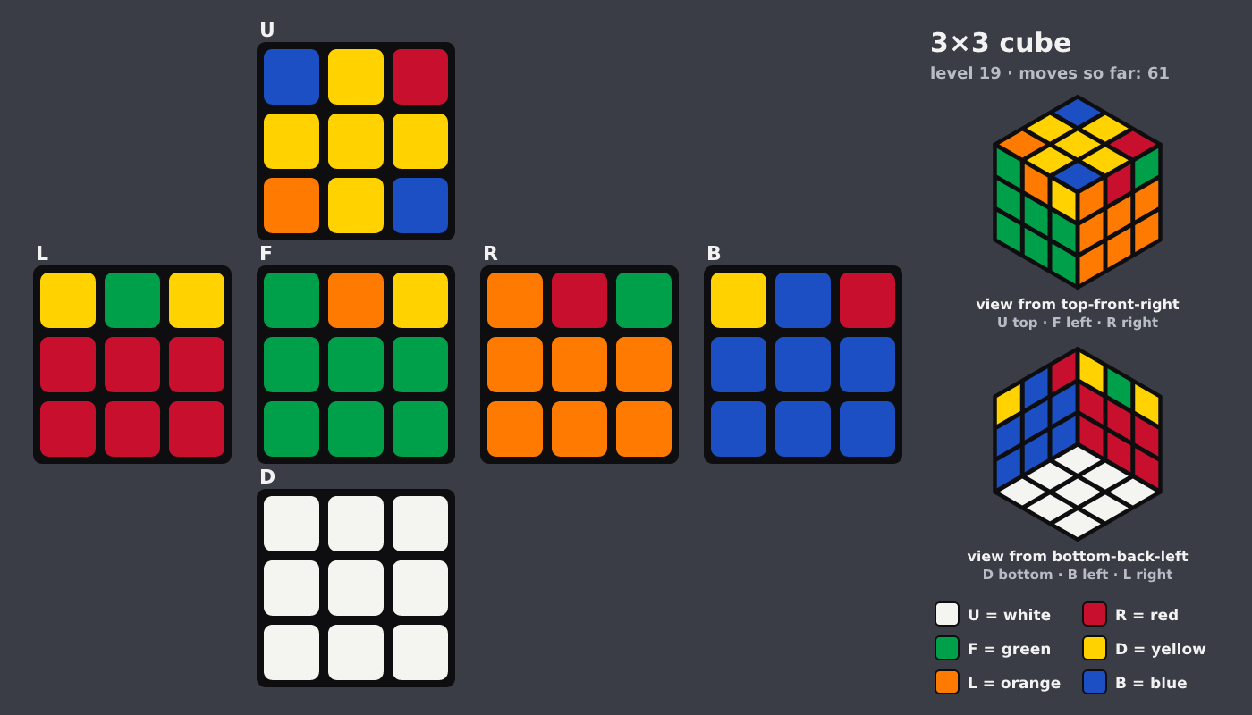 Picture shown to the model: after turn 10 · 61 moves