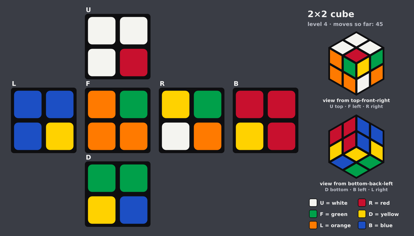 Picture shown to the model: after turn 9 · 45 moves