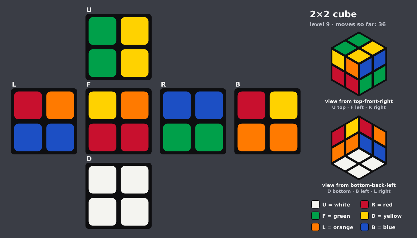 Picture shown to the model: after turn 5 · 36 moves