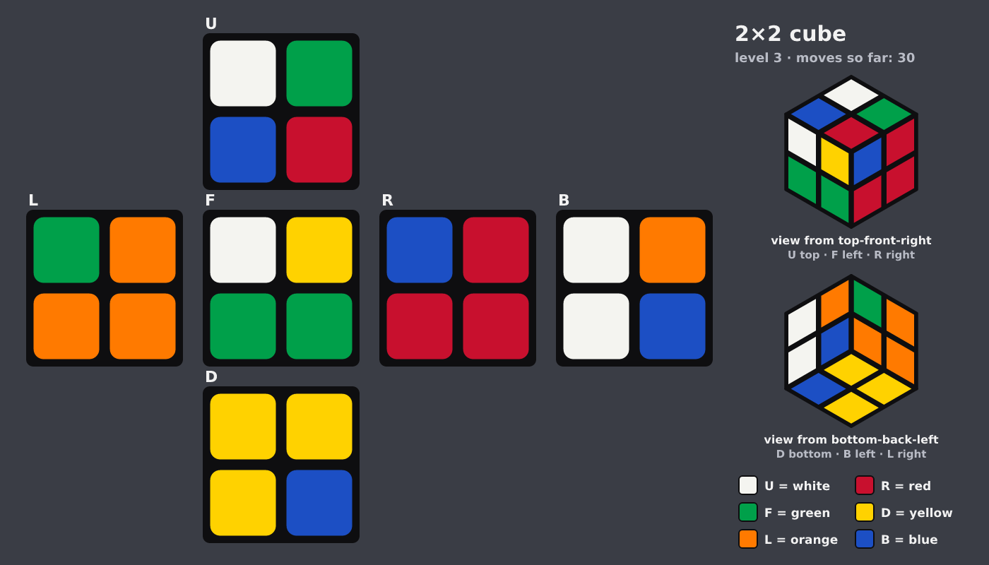 Picture shown to the model: after turn 6 · 30 moves
