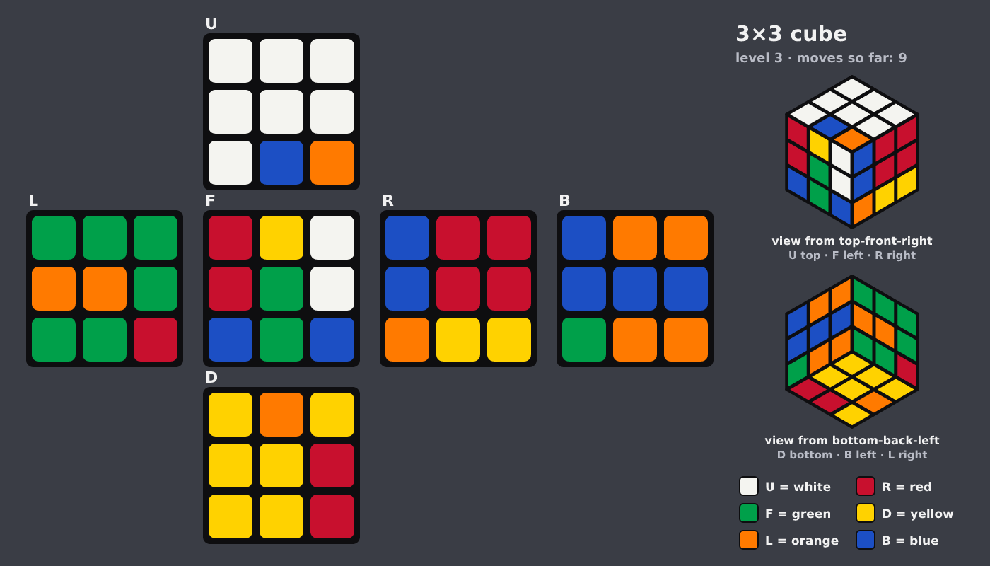 Picture shown to the model: after turn 6 · 9 moves