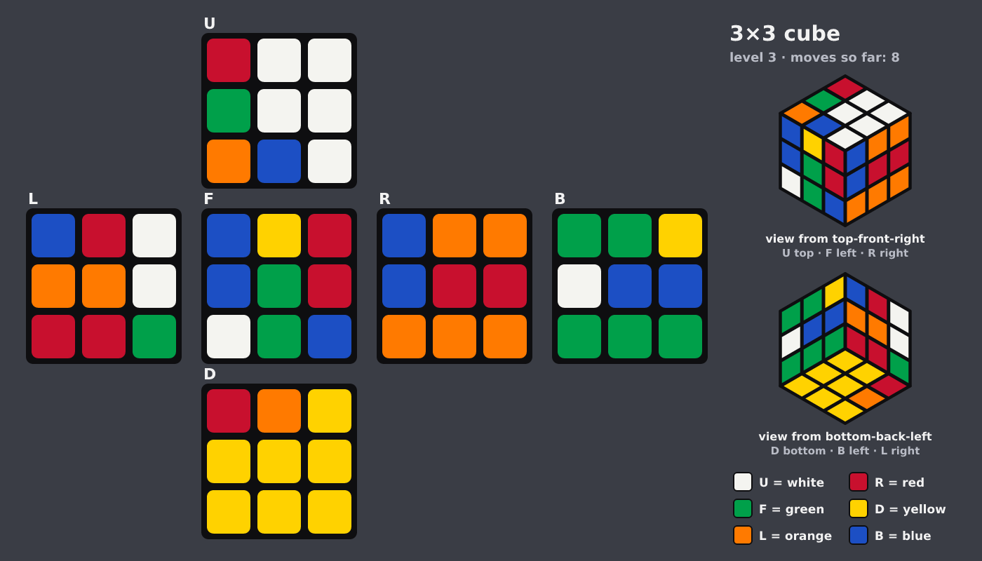 Picture shown to the model: after turn 8 · 8 moves