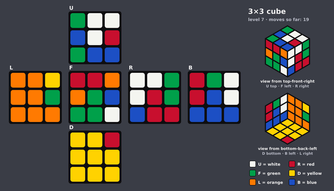 Picture shown to the model: after turn 5 · 19 moves