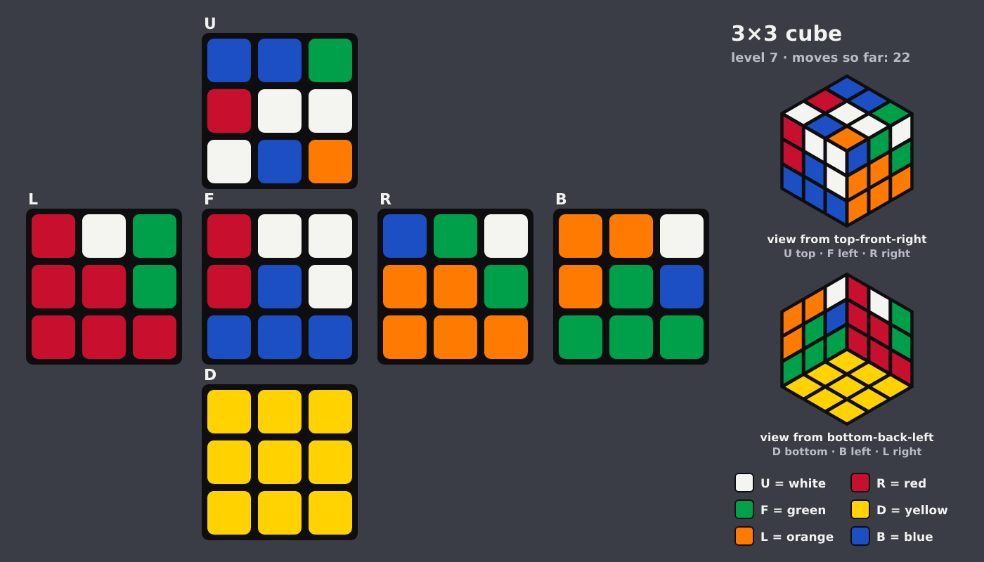 Picture shown to the model: after turn 6 · 22 moves