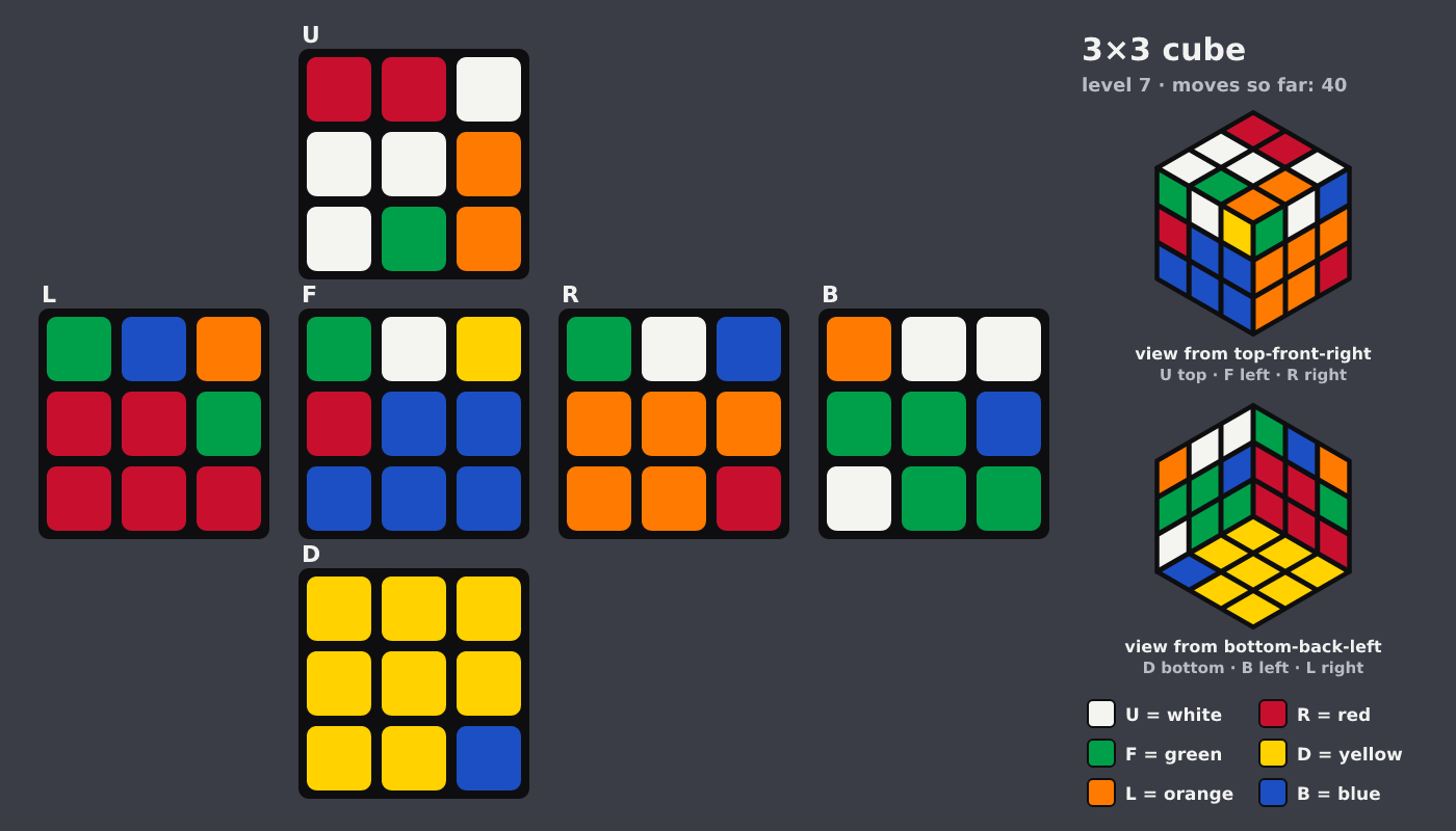 Picture shown to the model: after turn 9 · 40 moves